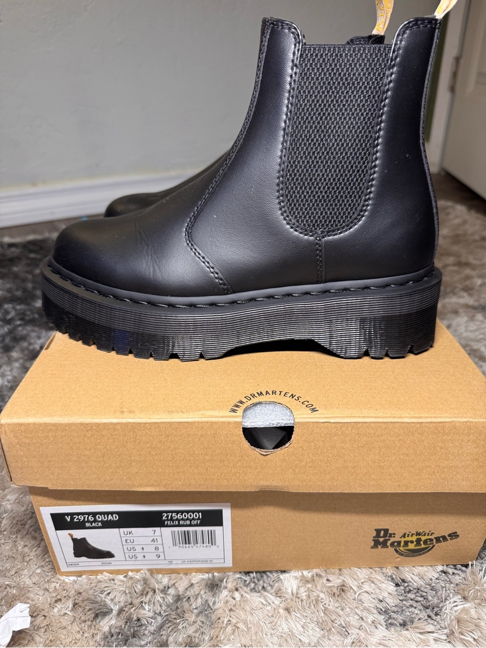 Dr. Martens Black V 2976 Quad Chelsea Boots